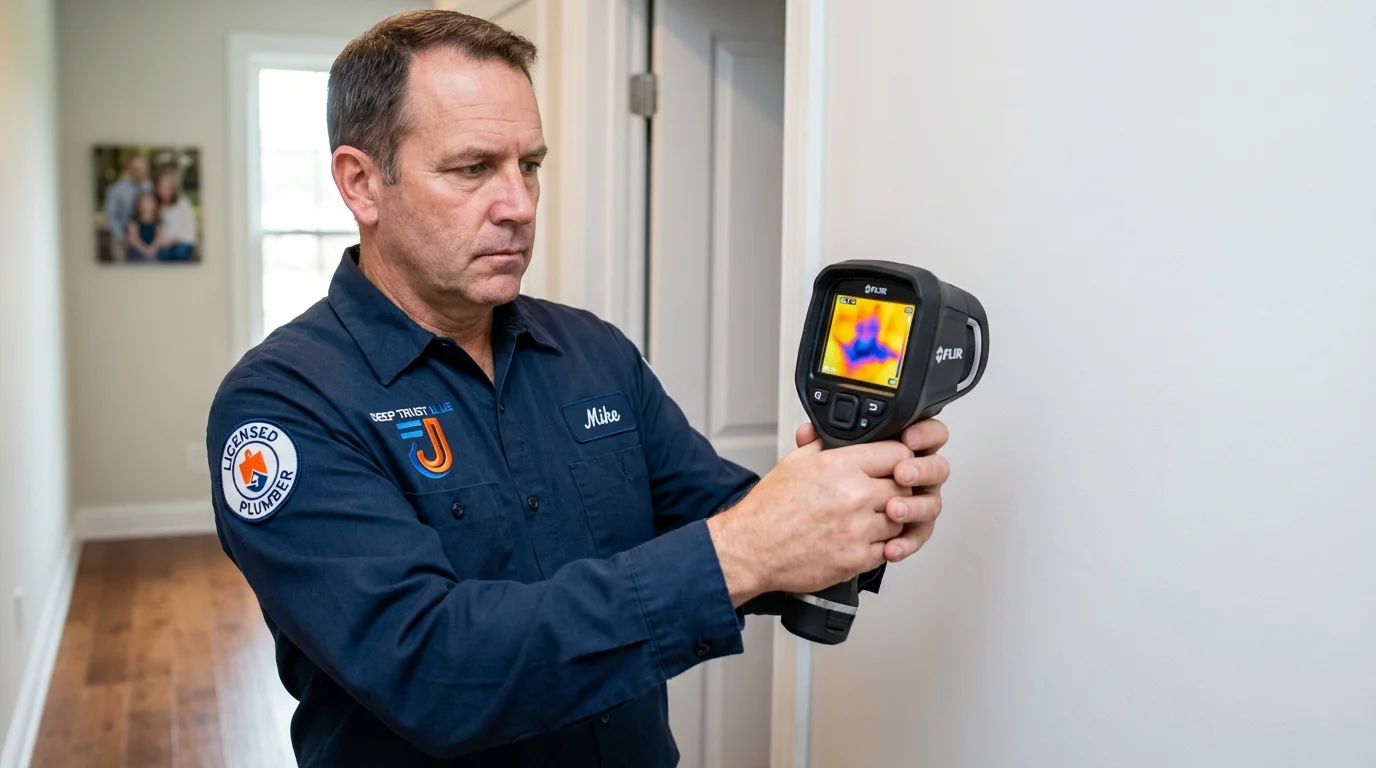 Thermal imaging leak detection by Johns Plumbing LLC in Grimes